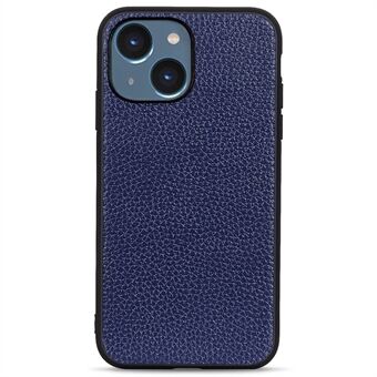 IPhone 14 Plus 6,7 tuuman suojaava puhelinkotelo Litchi Texture aito nahkapinnoite PC + TPU-suojus