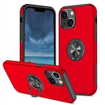 IPhone 14 Plus 6,7 tuuman kova PC + Soft TPU -hybridikotelo Ring Autokiinnitys Kickstand suojaava puhelimen kansi