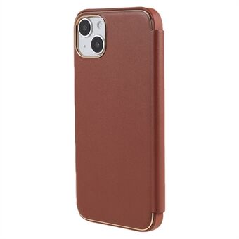 IPhone 14 Plus PU-nahka+PC+TPU-puhelimen kansi, Stand , galvanoitu matkapuhelimen kuori