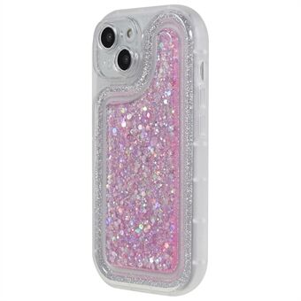 IPhone 14 Plus TPU Epoxy Design -kotelolle Bling Glitter Moblie -puhelimen suojakuori