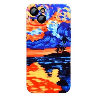 IPhone 14 Plus Anti-drop -puhelinkotelolle Sunset Pattern -tulostus kovalle PC:n takakansi