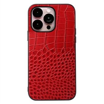 IPhone 14 Pro Max 6,7 tuuman Hybrid Slim Case Crocodile Texture -puhelimen suojakuori Iskunkestävä aito lehmännahkainen nahkapäällysteinen PC+TPU-matkapuhelimen suojakuori