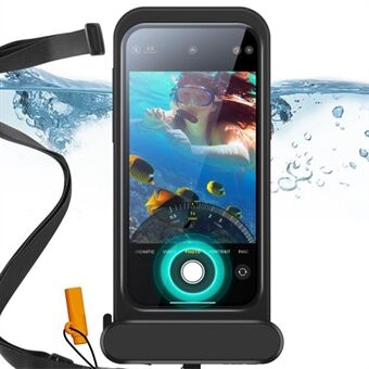 ESR Waterproof Pouch Pro HD IPX8 Vesitiivis kotelo kosketusnäytöllä iPhone 15 Pro Max / 14 Pro Max -puhelimelle, musta.