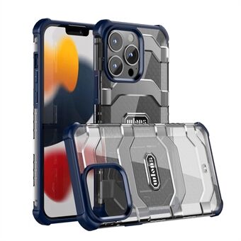 WLONS Explorer -sarjan sormenjälkiä estävä kotelo iPhone 14 Pro Max 6,7 tuuman TPU+PC Hybrid Cover -puhelimen suojakuorelle