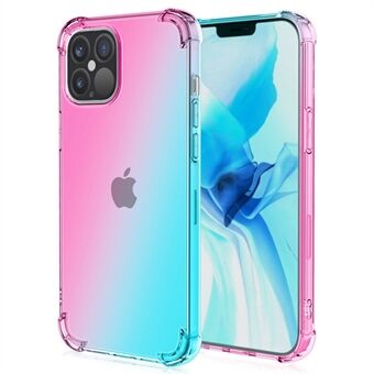 IPhone 14 Pro Max 6,7 tuuman Gradient Design Iskunvaimennus TPU pehmeä Edge vahvistetuilla kulmilla suojakuori