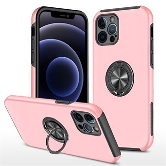 IPhone 14 Pro Max 6,7 tuuman kova PC + pehmeä TPU Scratch puhelinkotelo Ring autokiinnitys Kickstand putoamisen estävä kuori