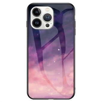 IPhone 14 Pro Max 6,7 tuuman Starry Sky Pattern Design -puhelimen kotelo, TPU Puskuri karkaistu lasi PC takakansi