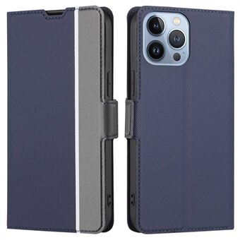 IPhone 14 Pro Max 6,7 tuuman Twill Texture PU-nahkainen Folio-kirjakotelo, jossa korttipidike Scratch kaksinkertainen magneettilukko Stand Toiminnallinen suojakuori