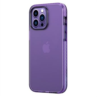 ROCK iPhone 14 Pro Max -puhelimelle 6,7 tuuman mattapintainen läpikuultava sormenjälkiä estävä öljynkestävä PC+TPU+TPE kumitettu takakansi