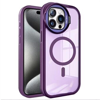 iPhone 14 Pro Max -suojakotelo lasilinssisuojalla ja jalustalla TPU+akryylipuhelinkotelon kanssa, yhteensopiva MagSafen kanssa