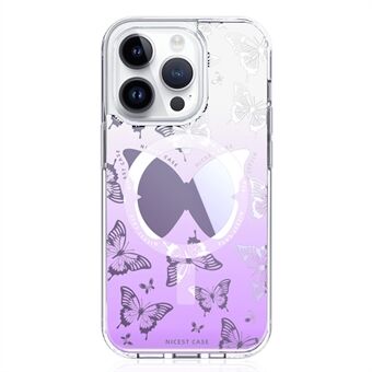 JAUCASE iPhone 14 Pro Max -kotelo Peilipinta PC+TPU Puhelinsuoja Yhteensopiva MagSafen kanssa