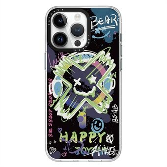 JAUCASE iPhonelle 14 Pro Max -magneettinen puhelinkotelo Graffiti-kuvioinnilla, PC+TPU-materiaalista valmistettu pudotuksilta suojaava kansi