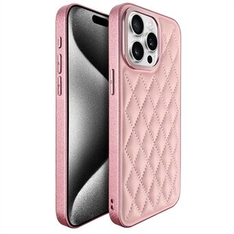 KST DESIGN iPhone 14 Pro Max -kotelo Nahkapinnoitettu PC+TPU Puhelinkotelo Tikkaukset, Matta Sisustus