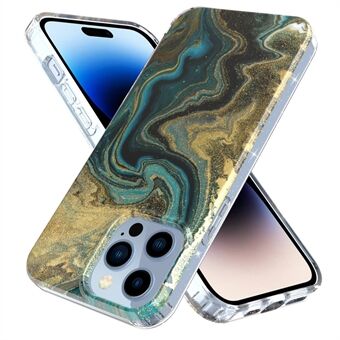 IPhone 14 Pro Max GW18 Iskunkestävälle puhelinkotelolle IMD Marble Pattern PC + TPU suojaava matkapuhelimen suojus