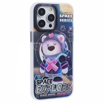 JAUCASE iPhone 14 Pro Max -kuori, yhteensopiva MagSafe Bear -kuvion kanssa, PC+TPU mattapintainen puhelinsuojus