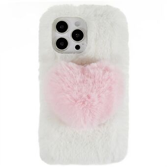 IPhone 14 Pro Max Soft Fluffy Pehmo TPU suojakotelo Love Heart Design Winter puhelimen takakuori