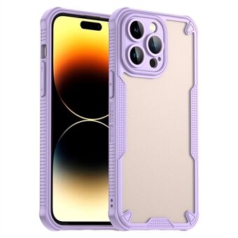 iPhone 14 Pro Max -suojakotelo, PC+TPU puoliksi läpinäkyvä huurrettu viimeistely, suojaava puhelinkotelo