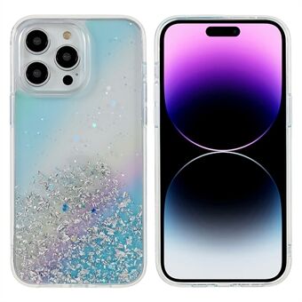 DFANS Starlight Shining Series iPhone 14 Pro Max suojaava takakuori PC+TPU Glittery Decor Decor Anti-Drop Cover