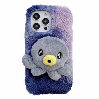 IPhone 14 Pro Max Plush Octopus Doll Soft Fluffy -puhelinkotelolle Scratch TPU-suojakuori