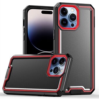 IPhone 14 Pro Max -puhelimen kotelolle Dual Color Hard PC Pehmeä TPU Iskunkestävä kotelo Pudotuksen estävä Takaisin Puhelimen suojus