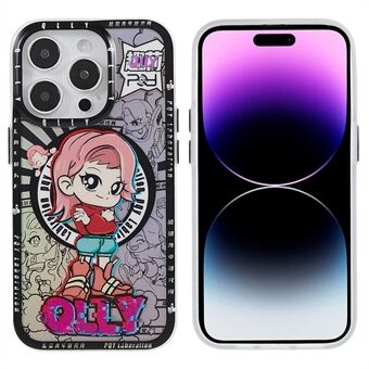 PQY Q Emojis -sarjan IML magneettinen puhelinkotelo iPhone 14 Pro Max:lle. Yhteensopiva MagSafen kanssa, Scratch TPU+PET iskunkestävä suojakuori