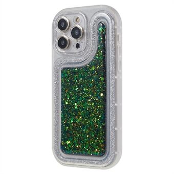 IPhone 14 Pro Max Soft TPU Epoksi -puhelinkotelolle Epoxy Glitter Foil Sparkle Takakansi