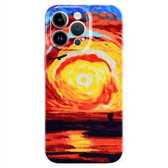 IPhone 14 Pro Max Sunset Pattern Printing Scratch kotelo Kova PC-puhelimen kansi