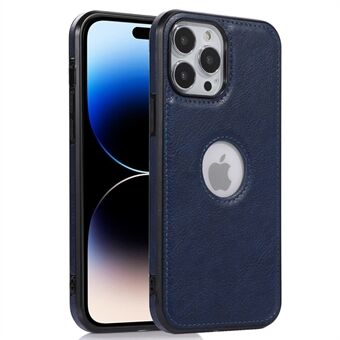 Pehmeä TPU+PU-puhelinkotelo iPhone 14 Pro Max:lle Iskunkestävä Slim Case Logo Näytä puhelimen kansi