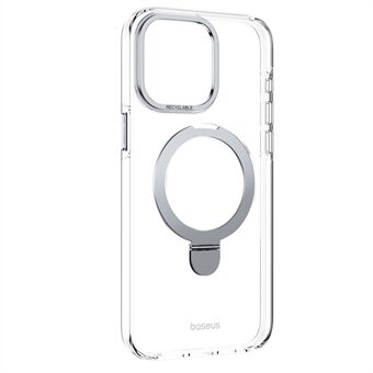 BASEUS Smart Ring Series iPhone 14 Pro Maxille Läpinäkyvä Kotelo Yhteensopiva MagSafe Anti-Drop PC+TPU Suojakuori Jalustalla