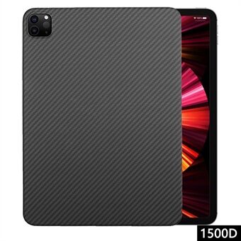 iPad Pro 11-tuumalle (2018) / (2020) / (2021) / (2022) Aramid-kuitukuori 1500D karhealla pinnalla, musta