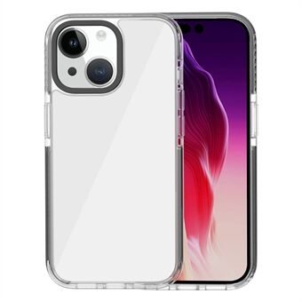 iPhone 15 TPU+Acrylic+TPE iskunkestävä läpinäkyvä takakotelo puhelimeen