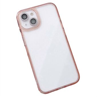 iPhone 15 Kimaltava jauheinen puhelinkotelo PC+TPU+lasi puhelimen suojakotelo