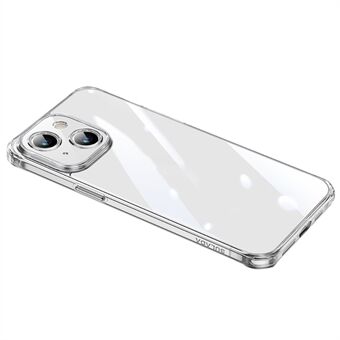 SULADA Ultra Clear -suojakuori iPhone 15 -laitteelle, TPU + karkaistu lasi Slim -puhelin kotelo