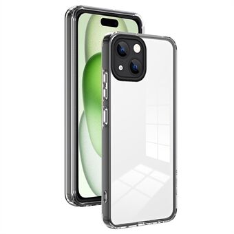 iPhone 15 -kotelolle TPU+PC-materiaalista valmistettu selkä- ja linssisuojattu matkapuhelimen kansi