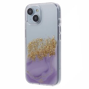 DFANS Starlight Shining -sarja iPhone 15 -kotelolle, kimaltavasti koristeltu PC+TPU suojakotelo