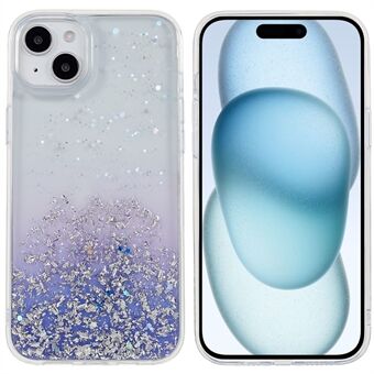 DFANS Starlight Shining -sarjan iPhone 15 suojakuori tyylikäs kimaltava PC+TPU-puhelimen kansi