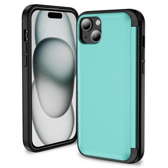 iPhone 15 TPU+PC -kuori korttitaskulla, kääntyvä tuki ja pudotuksilta suojaava puhelimen kuori