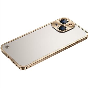 iPhone 15 Plus Metal Clear Case Turvalukko Matta Sormenjälkiä Estävä Takakuori