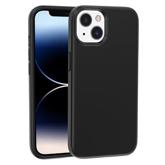 iPhone 15 Plus -puhelimen PC + TPU -hybridi suojakuori naarmuja vastaan, kumimainen pinta