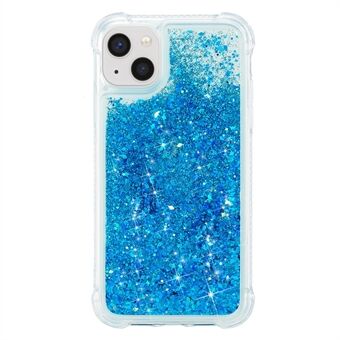 iPhone 15 Plus Glitter Quicksand -suojaava kuori, läpinäkyvä TPU-puhelimen takakansi