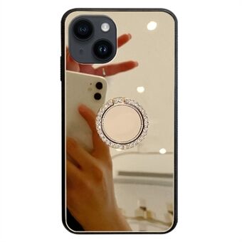 iPhone 15 Plus -kotelon rengasjalustalla varustettu peilipintainen TPU + PC -iskunkestävä puhelinkansi