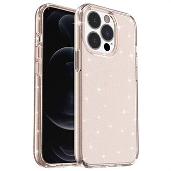 iPhone 15 Pro -kimalteleva glitteriä hylkivä naarmuja kestävä kotelo, kova PC + pehmeä TPU -puhelinkotelo