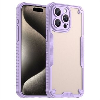 Armor-sarjan iPhone 15 Pro -kotelo PC+TPU Puoliksi läpikuultava huurrepintainen suojakotelo