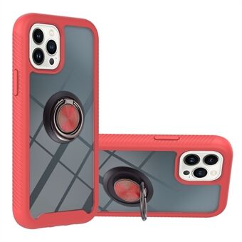 YB PC -sarja 5:iin iPhonelle 15 Pro Ring Kickstand -puhelin kotelo PC+TPU Anti-drop -suojus