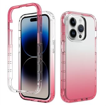 iPhone 15 Pro:n kirkas takakuori, naarmuuntumaton TPU+PC-puhelinkotelo