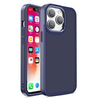 iPhone 15 Pro TPU + Hard PC Metallinappulakennornenobjektiivin kehyssuojus, puhelimen kuori, joka tuntuu sormenpäissä.