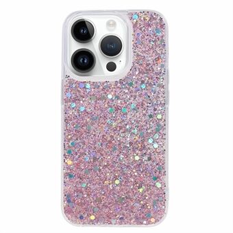 iPhone 15 Pro Bling Glitter -puhelinranneke pehmeä TPU iskunkestävä suojakuori