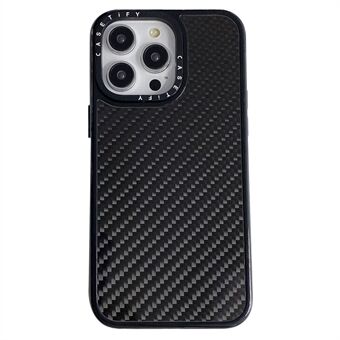 iPhone 15 Pro -mallin naarmuuntumista estävä kuoret Carbon Fiber -tekstuurilla Matkapuhelinkotelo PC+TPU Puhelinkuori