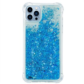 iPhone 15 Pro -glitterisuoja pikahiekkapommikuori joustava TPU-iskunkestävä kansi.