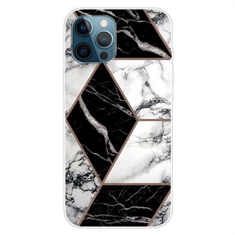 iPhone 15 Pro TPU Drop-Proof IMD -kuori, marmorikuvioinen puhelinkotelo, tyyli A